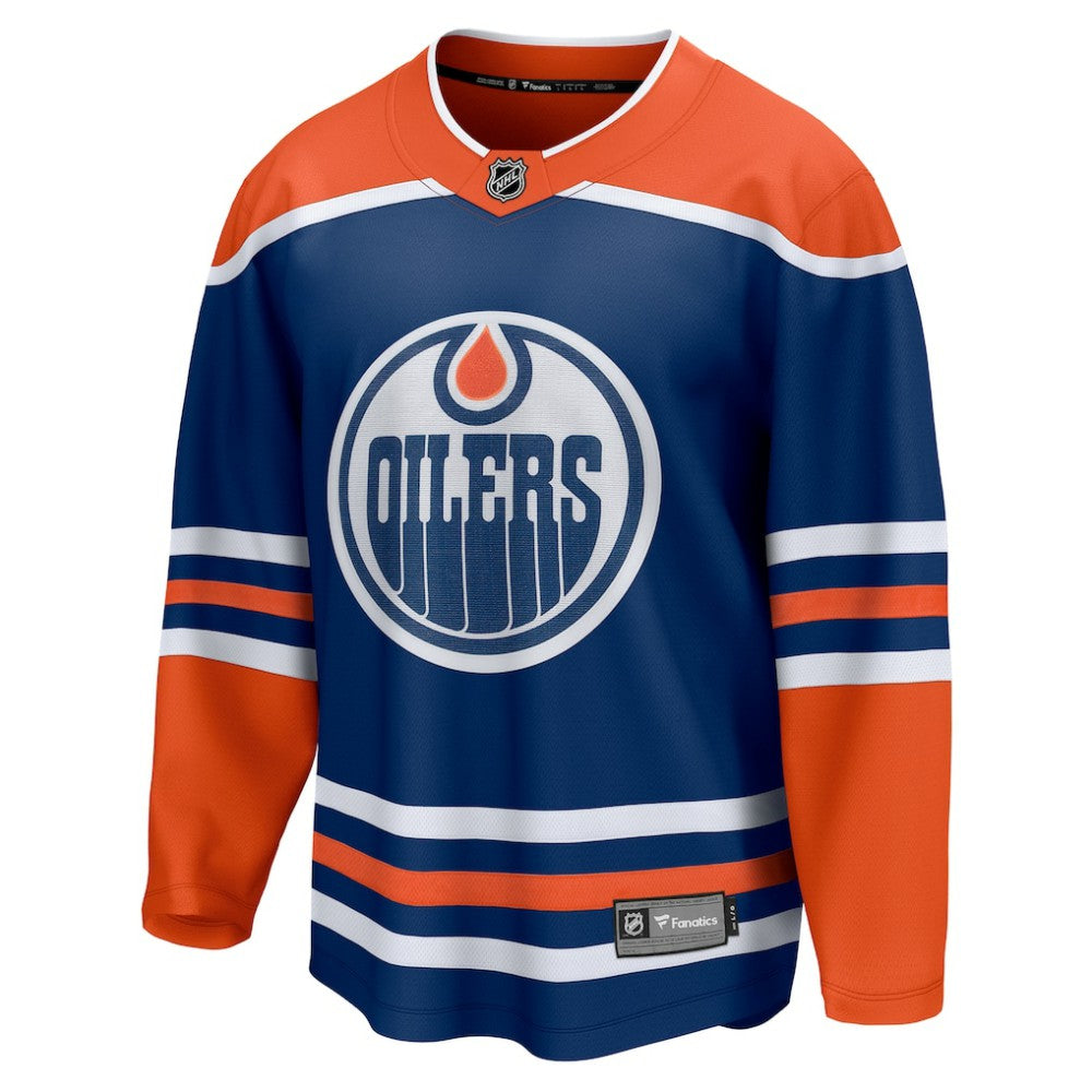Edmonton Oilers Fanatics Home Breakaway Blank Jersey - Royal Jerseys