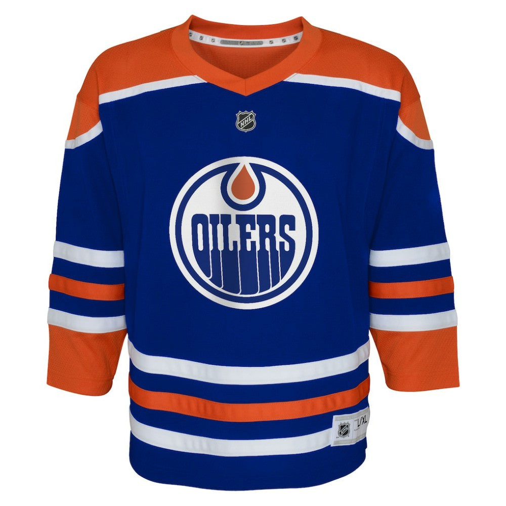 Edmonton Oilers Youth Home Replica Custom Jersey - Royal Jerseys