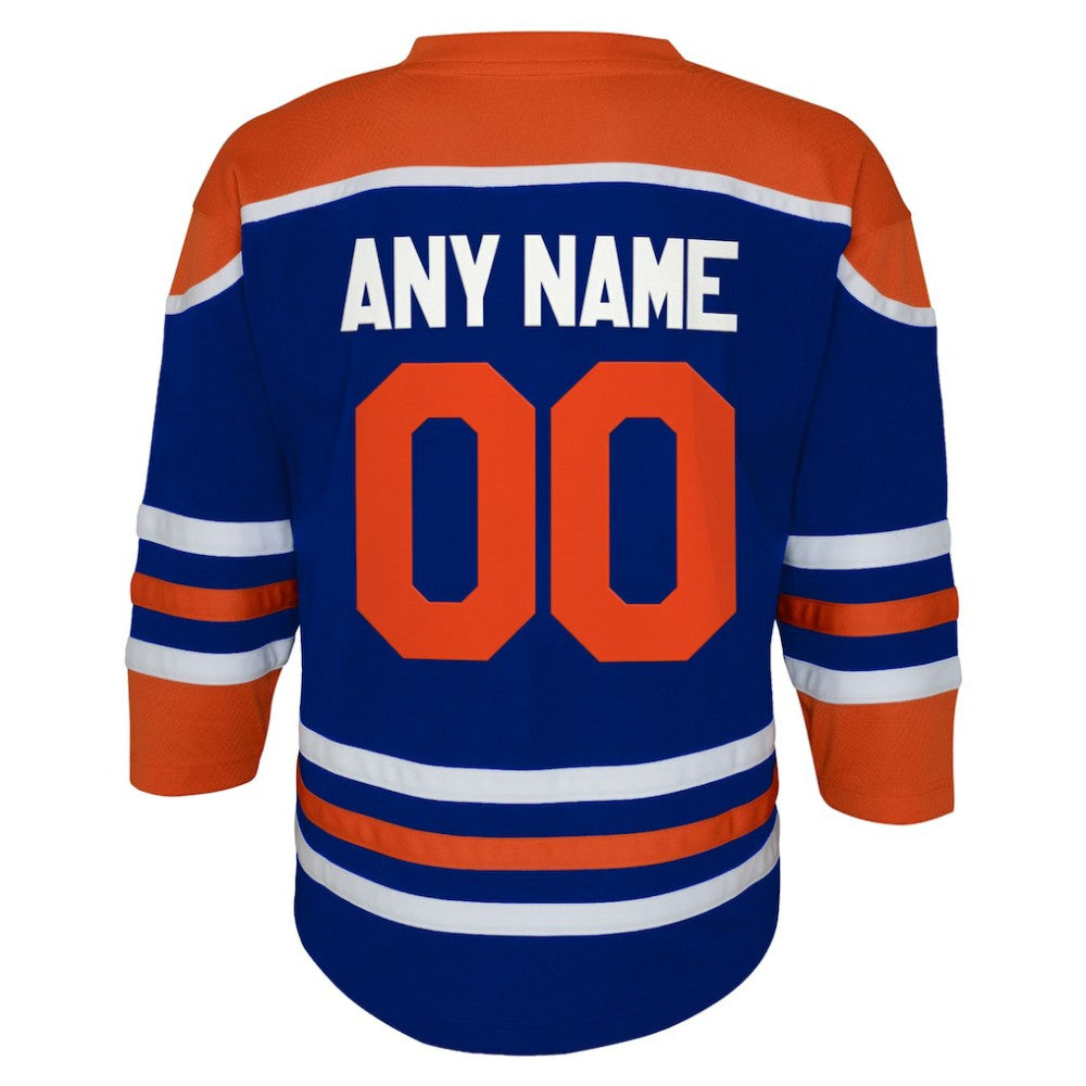 Edmonton Oilers Youth Home Replica Custom Jersey - Royal Jerseys