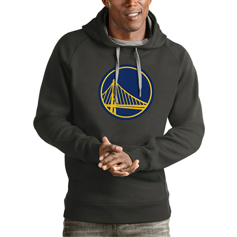 Golden State Warriors Antigua Team Logo Victory Pullover Hoodie sale - Charcoal on sale