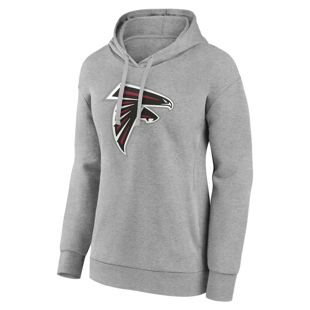 Atlanta Falcons Women's Primary Logo Pullover Hoodie - Gray outlet