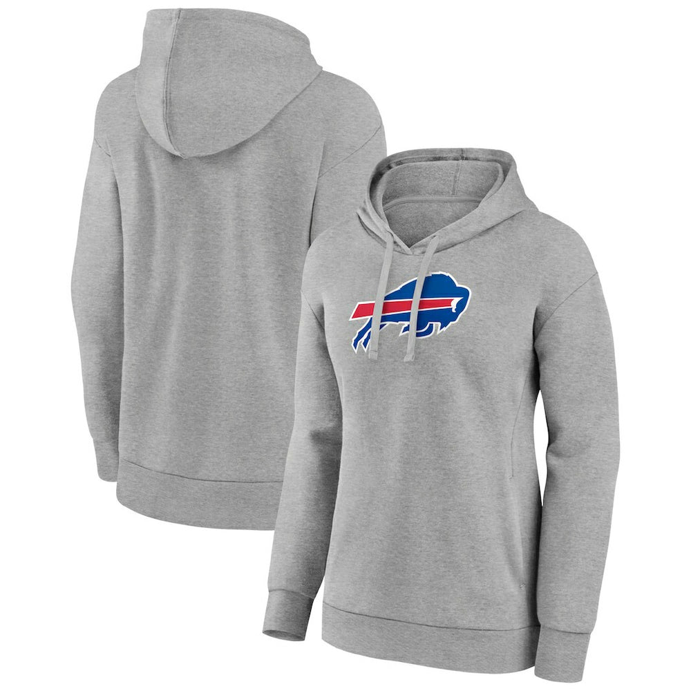 Buffalo Bills Women's Primary Logo Pullover Hoodie - Gray cheap