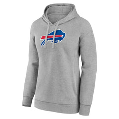 Buffalo Bills Women's Primary Logo Pullover Hoodie - Gray cheap