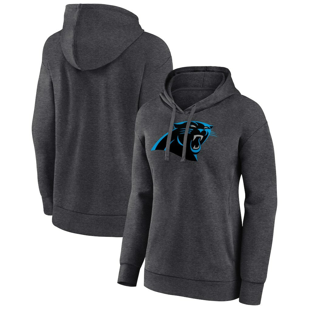 Carolina Panthers Women's Primary Logo Pullover Hoodie - Charcoal for sale