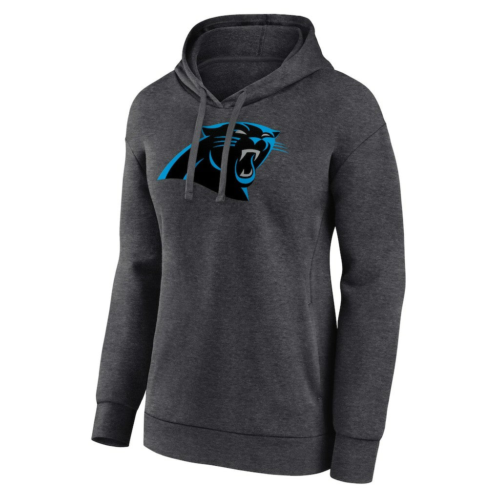 Carolina Panthers Women's Primary Logo Pullover Hoodie - Charcoal for sale