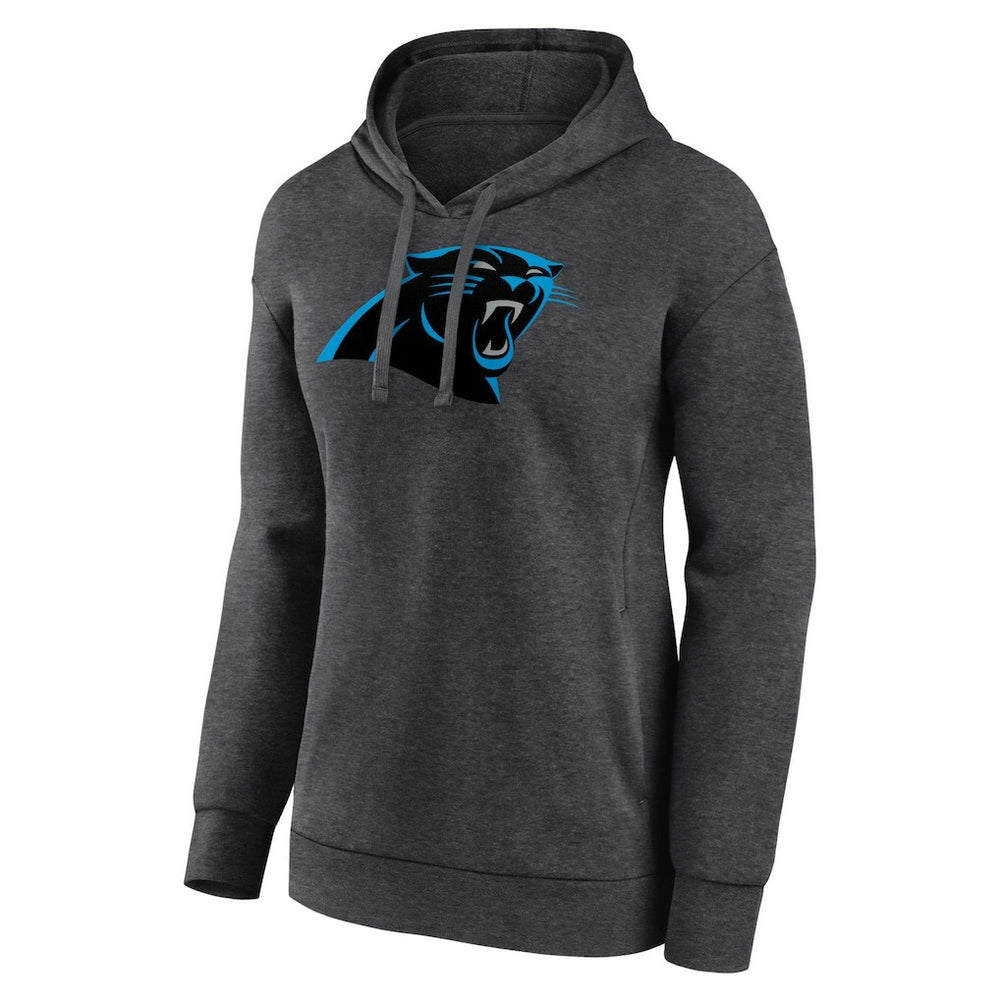 Carolina Panthers Women's Primary Logo Pullover Hoodie - Charcoal for sale