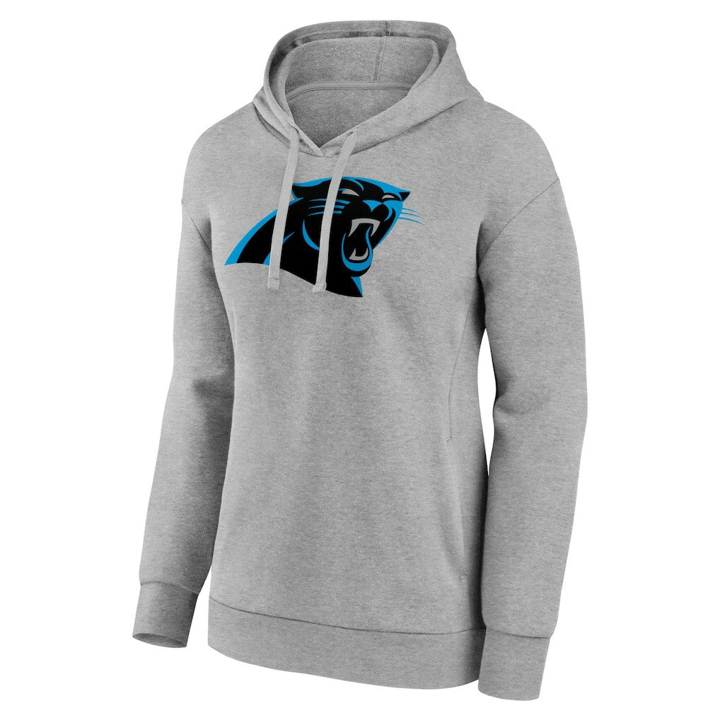 Carolina Panthers Women's Primary Logo Pullover Hoodie - Gray on sale