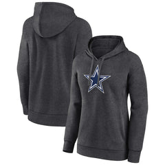 Dallas Cowboys Women's Primary Logo Pullover Hoodie - Charcoal on sale