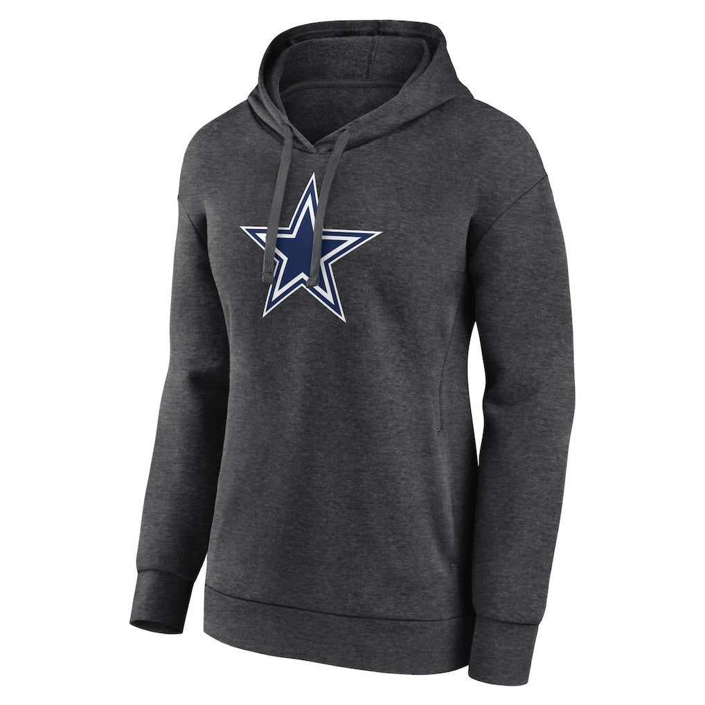 Dallas Cowboys Women's Primary Logo Pullover Hoodie - Charcoal on sale