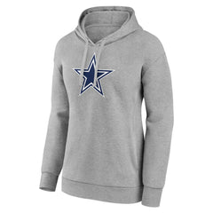 Dallas Cowboys Women's Primary Logo Pullover Hoodie - Gray outlet