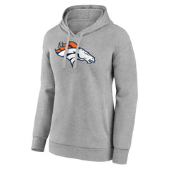 Denver Broncos Women's Primary Logo Pullover Hoodie - Gray cheap