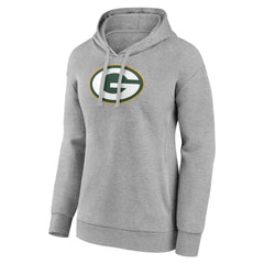 Green Bay Packers Women's Primary Logo Pullover Hoodie - Gray cheap