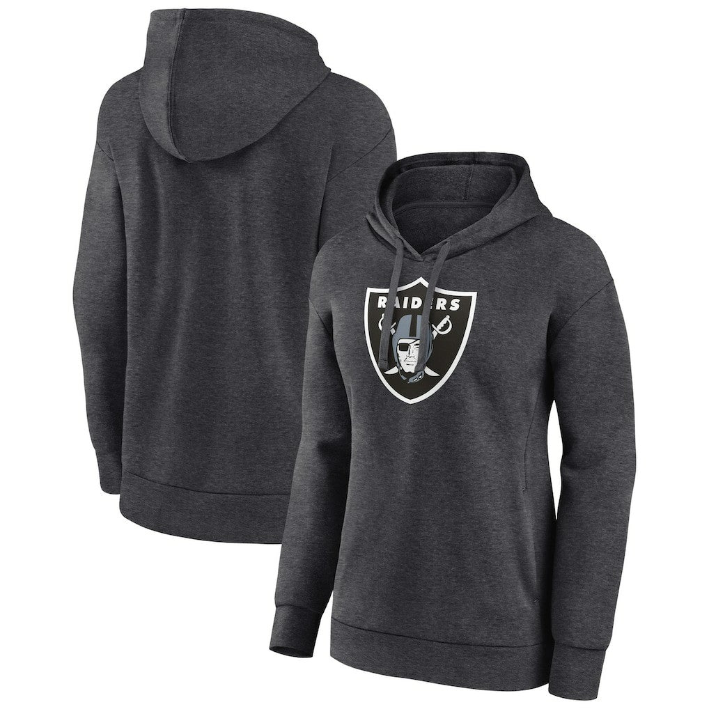 Las Vegas Raiders Women's Primary Logo Pullover Hoodie - Charcoal online