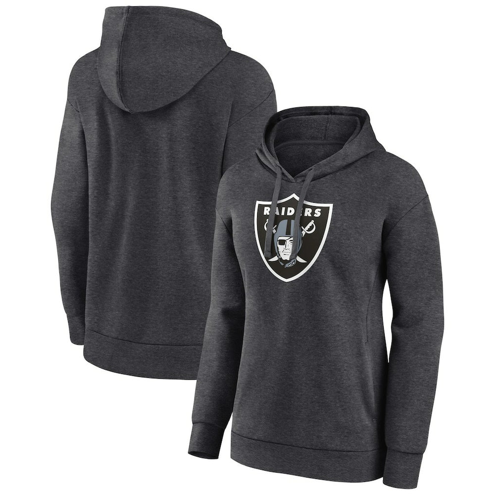 Las Vegas Raiders Women's Primary Logo Pullover Hoodie - Charcoal online