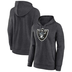 Las Vegas Raiders Women's Primary Logo Pullover Hoodie - Charcoal online