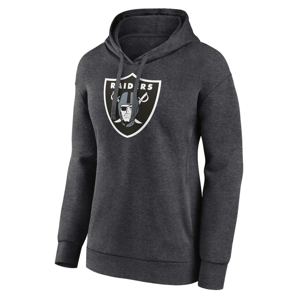 Las Vegas Raiders Women's Primary Logo Pullover Hoodie - Charcoal online
