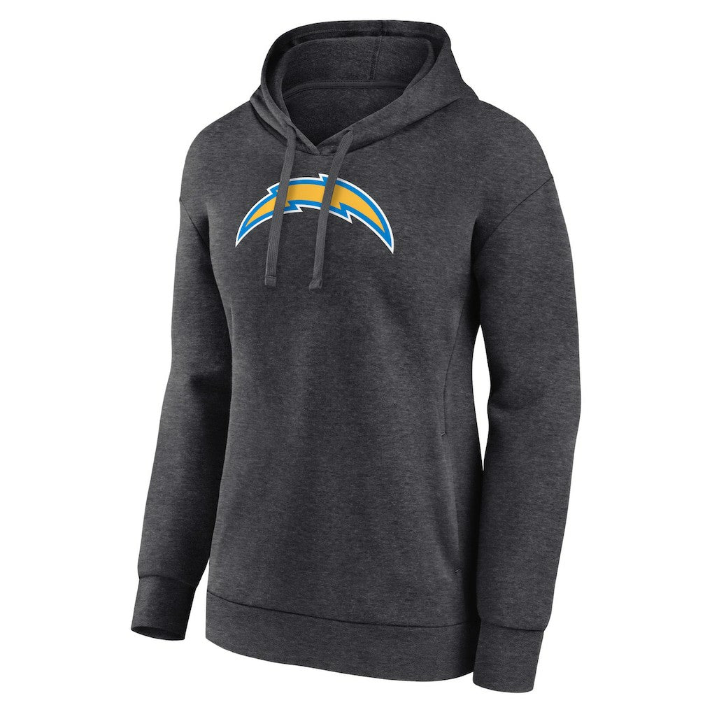 Los Angeles Chargers Women's Primary Logo Pullover Hoodie - Charcoal sale