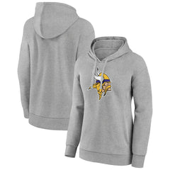 Minnesota Vikings Women's Primary Logo Pullover Hoodie - Gray cheap