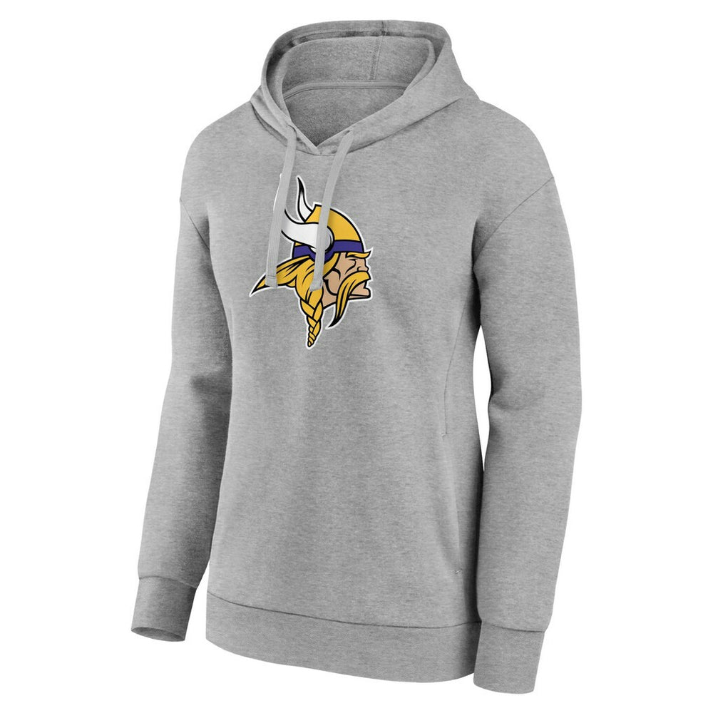 Minnesota Vikings Women's Primary Logo Pullover Hoodie - Gray cheap