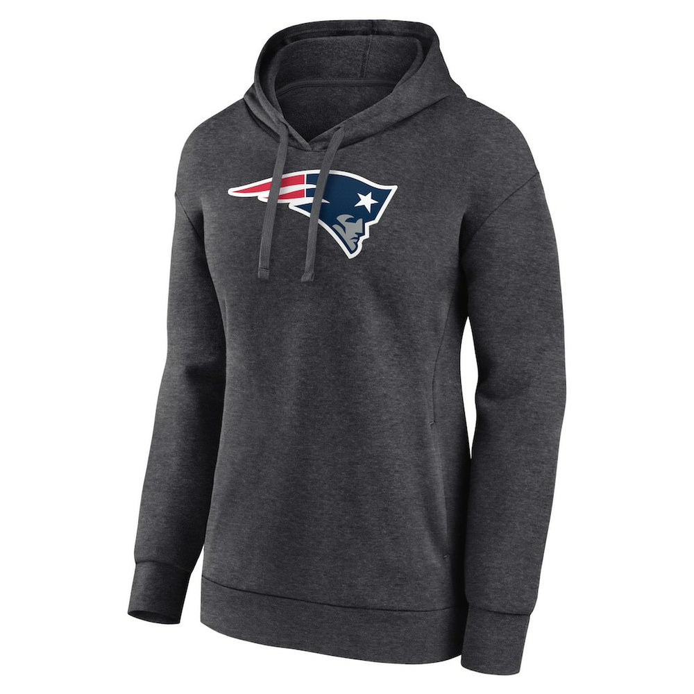 New England Patriots Women's Primary Logo Pullover Hoodie - Charcoal sale