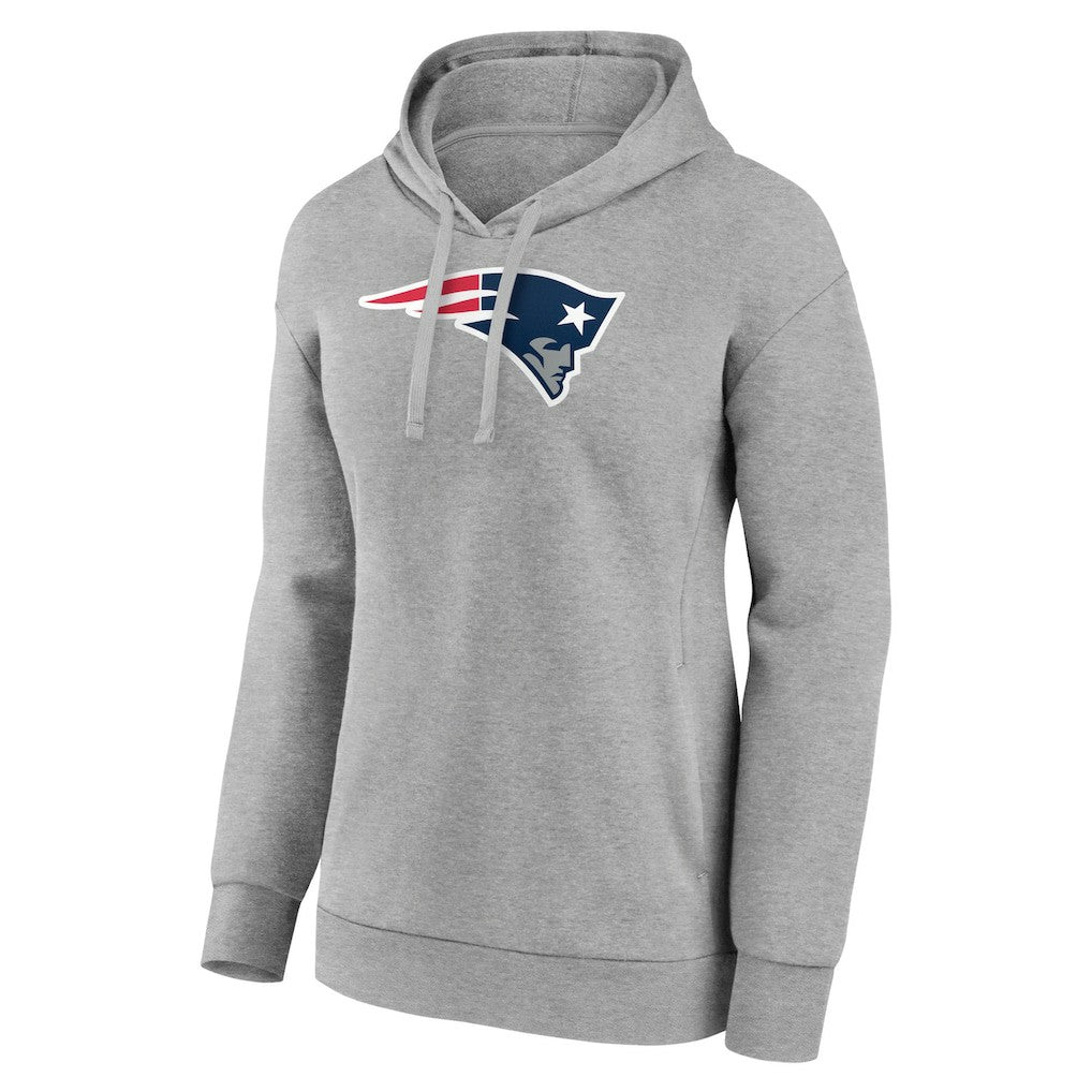 New England Patriots Women's Primary Logo Pullover Hoodie - Gray outlet