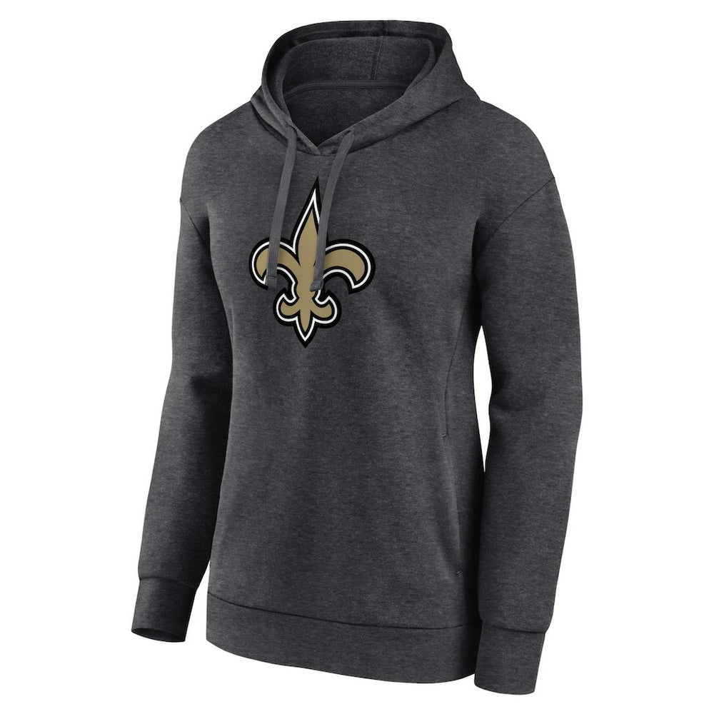 New Orleans Saints Women's Primary Logo Pullover Hoodie - Charcoal sale
