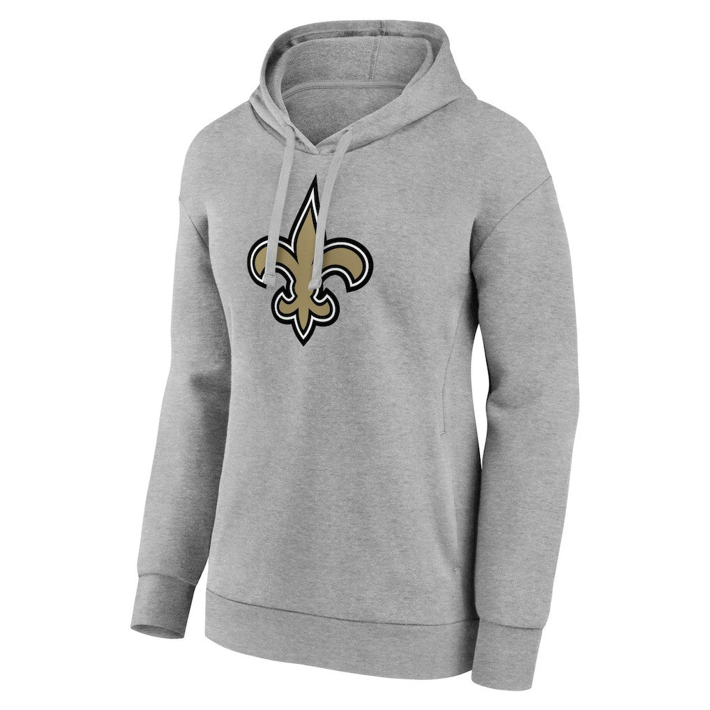 New Orleans Saints Women's Primary Logo Pullover Hoodie - Gray discount