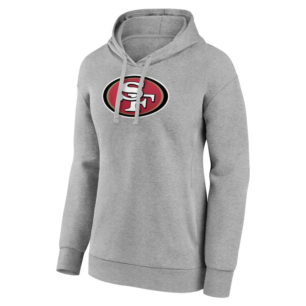 San Francisco 49ers Women's Primary Logo Pullover Hoodie - Gray for sale