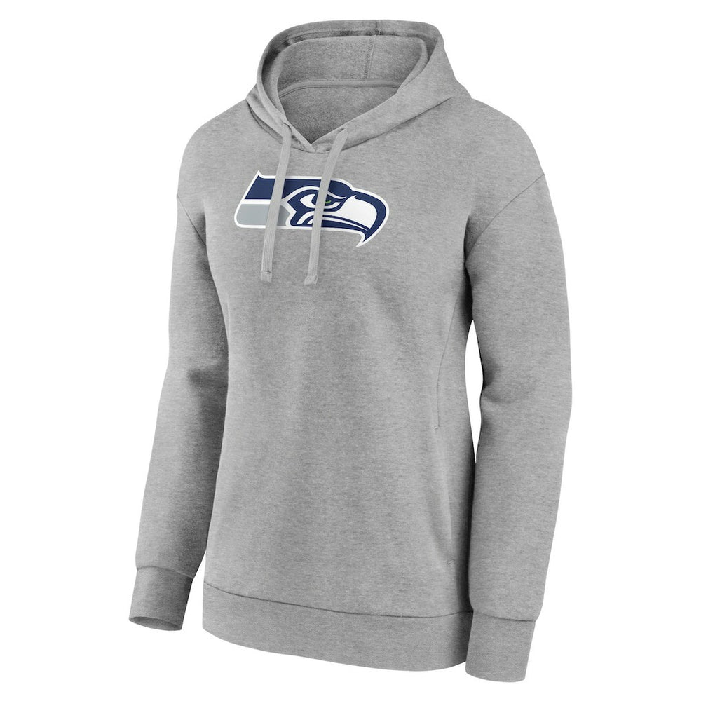 Seattle Seahawks Women's Primary Logo Pullover Hoodie - Gray sale