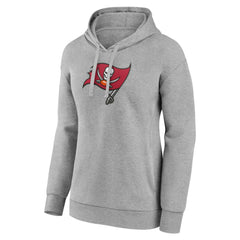 Tampa Bay Buccaneers Women's Primary Logo Pullover Hoodie - Gray outlet