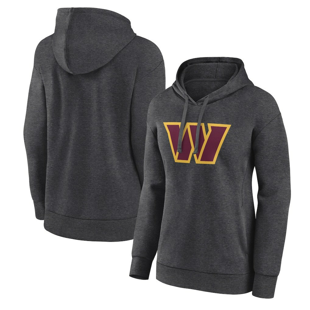 Washington Commanders Women's Primary Logo Pullover Hoodie - Charcoal on sale