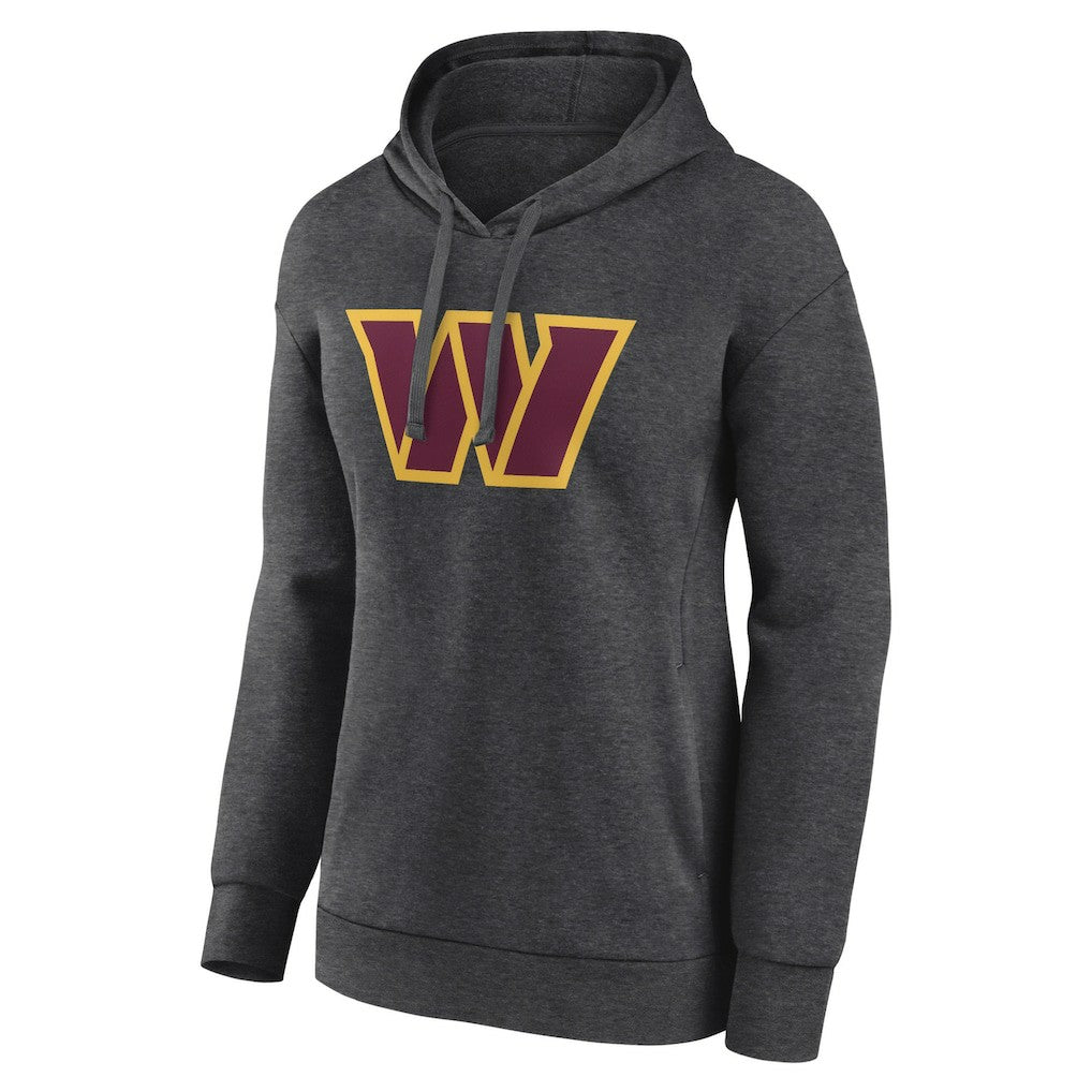 Washington Commanders Women's Primary Logo Pullover Hoodie - Charcoal on sale
