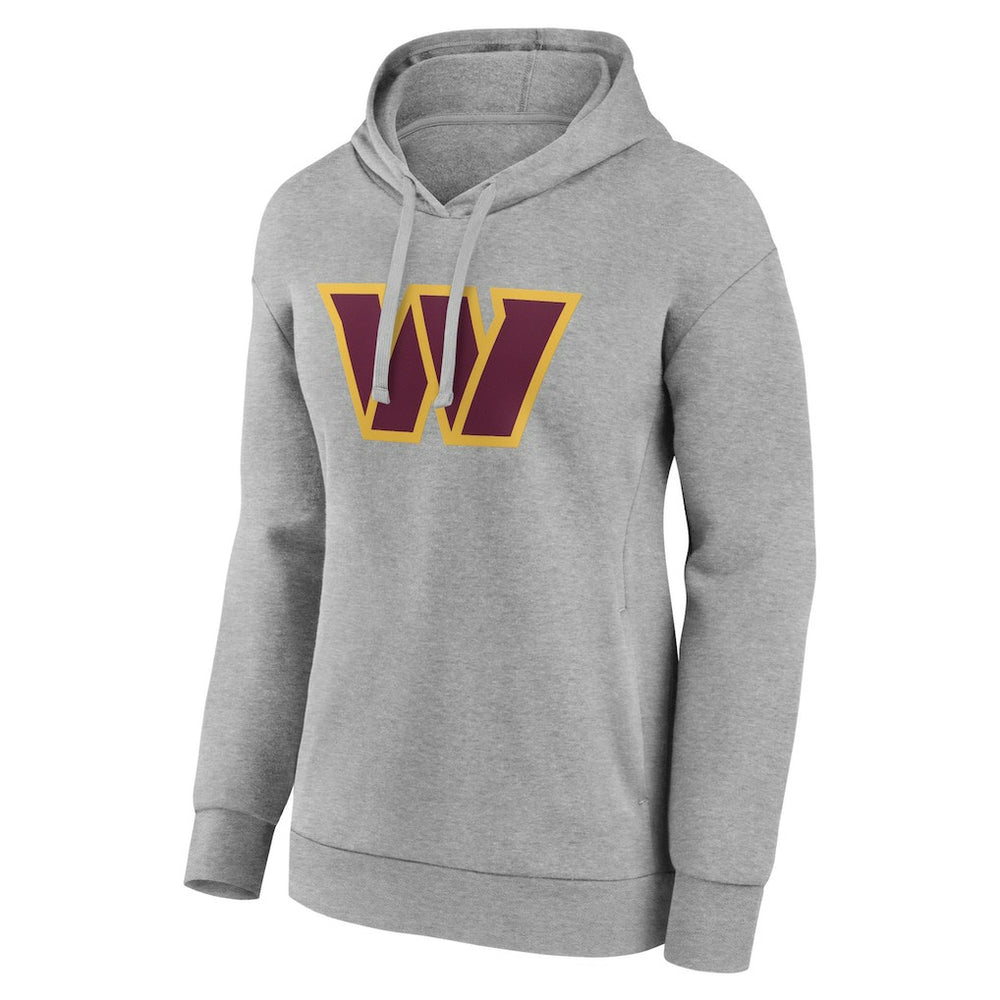 Washington Commanders Women's Primary Logo Pullover Hoodie - Gray for sale