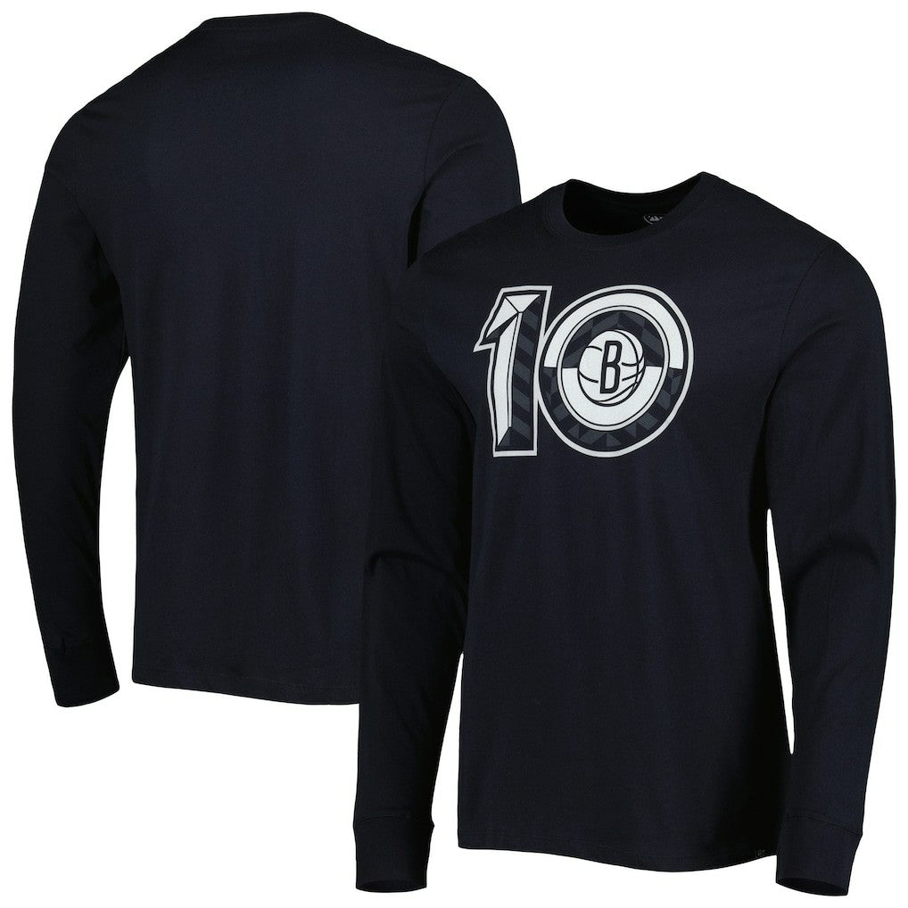 Brooklyn Nets '47 10th Anniversary Super Rival Long Sleeve T-Shirt - Black for sale