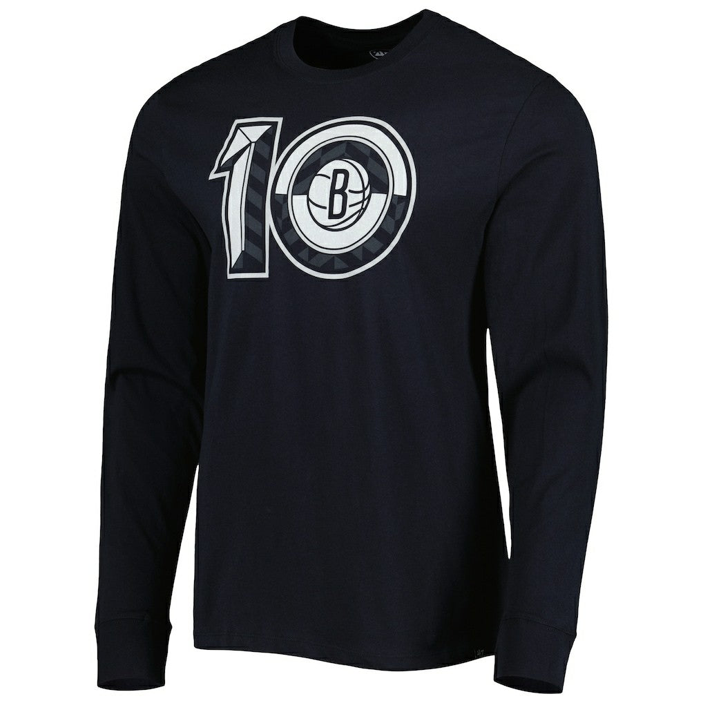 Brooklyn Nets '47 10th Anniversary Super Rival Long Sleeve T-Shirt - Black for sale