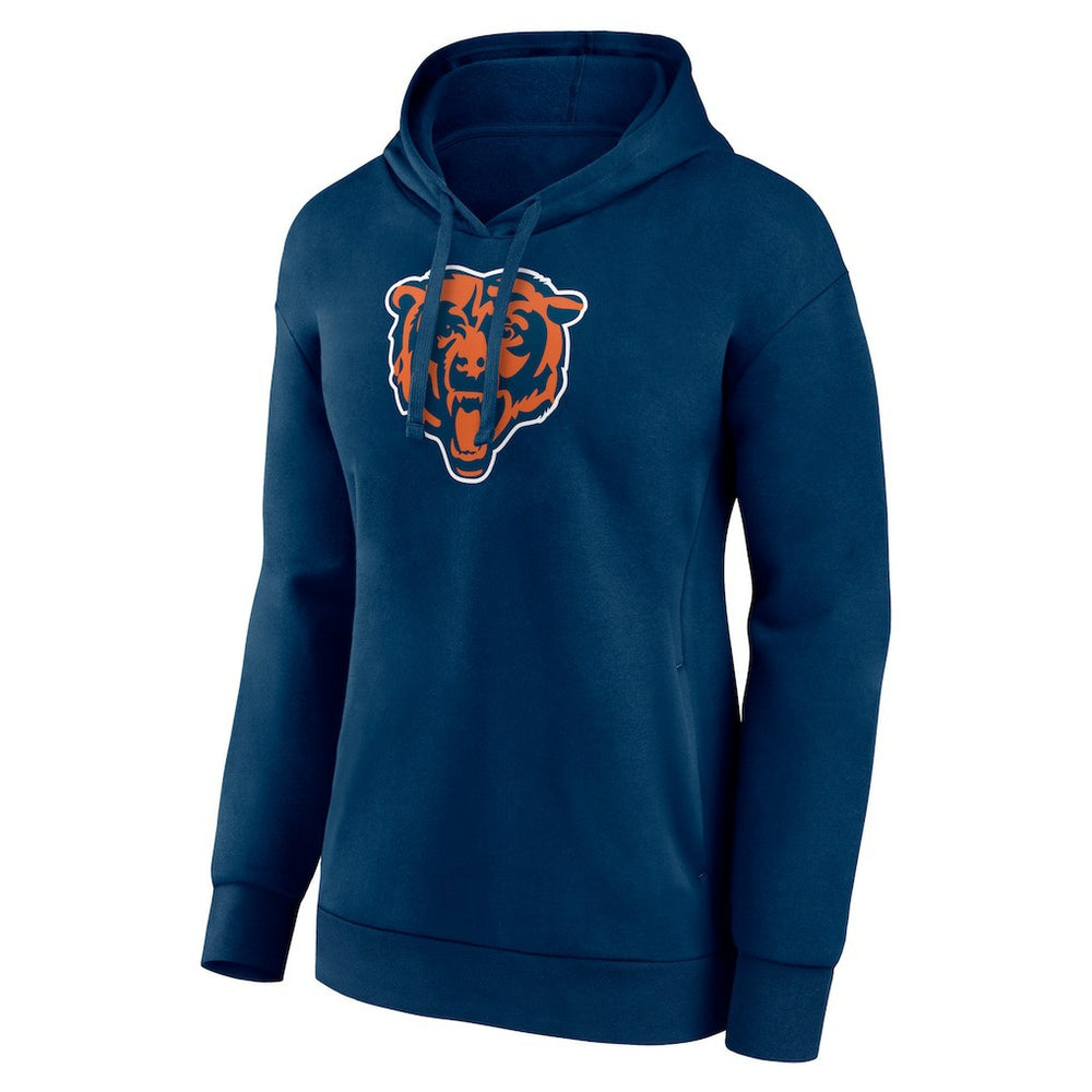 Chicago Bears Women's Primary Logo Pullover Hoodie - Navy sale