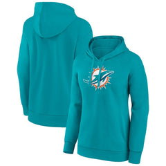 Miami Dolphins Women's Primary Logo Pullover Hoodie - Aqua cheap