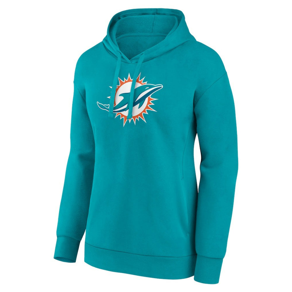 Miami Dolphins Women's Primary Logo Pullover Hoodie - Aqua cheap