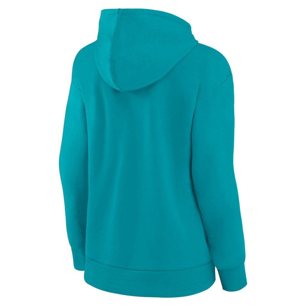 Miami Dolphins Women's Primary Logo Pullover Hoodie - Aqua cheap