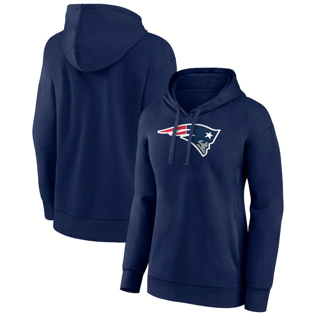 New England Patriots Women's Primary Logo Pullover Hoodie - Navy sale