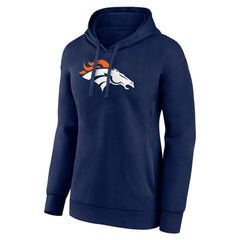 Denver Broncos Women's Primary Logo Pullover Hoodie - Navy for sale