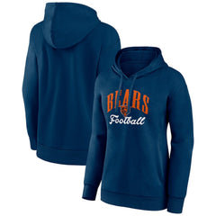 Chicago Bears Women's Victory Script Pullover Hoodie - Navy outlet