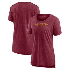 Washington Commanders Women's Throwback Team Logo Tri-Blend T-Shirt - Heather Burgundy for sale