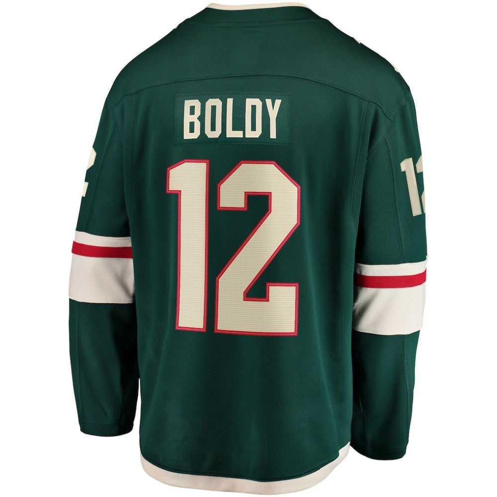Matthew Boldy Minnesota Wild Fanatics Home Breakaway Player Jersey - Green Jerseys
