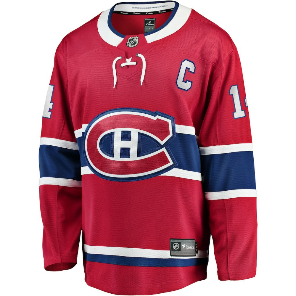 Nick Suzuki Montreal Canadiens Fanatics Home Captain Patch Breakaway Player Jersey - Red Jerseys