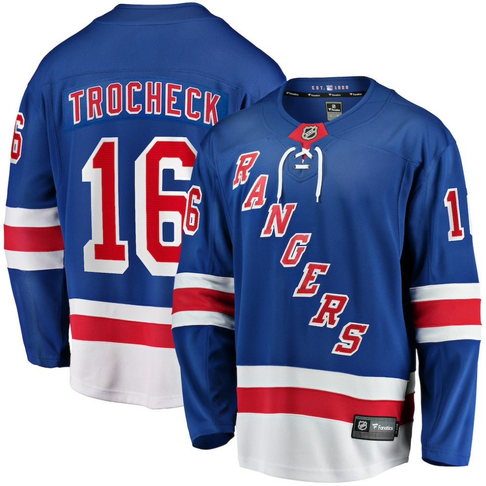 Vincent Trocheck New York Rangers Fanatics Home Breakaway Player Jersey - Blue Jerseys