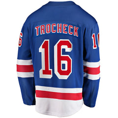 Vincent Trocheck New York Rangers Fanatics Home Breakaway Player Jersey - Blue Jerseys