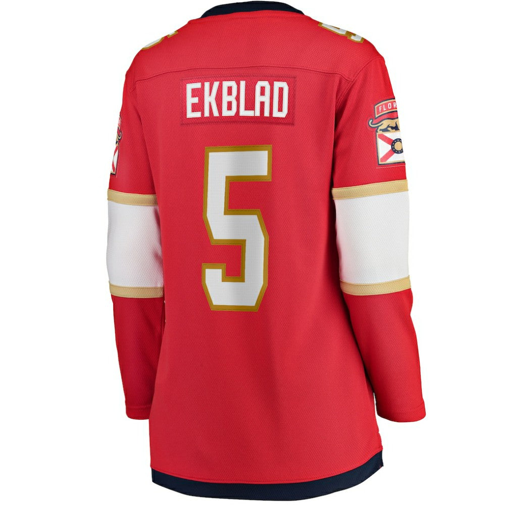 Aaron Ekblad Florida Panthers Fanatics Women's Home Team Breakaway Player Jersey - Red Jerseys