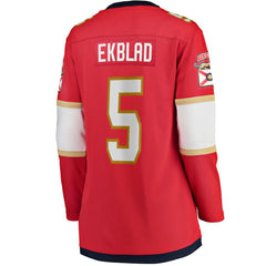 Aaron Ekblad Florida Panthers Fanatics Women's Home Team Breakaway Player Jersey - Red Jerseys