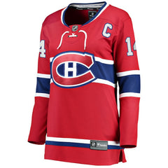 Nick Suzuki Montreal Canadiens Fanatics Women's Home Captain Patch Breakaway Player Jersey - Red Jerseys